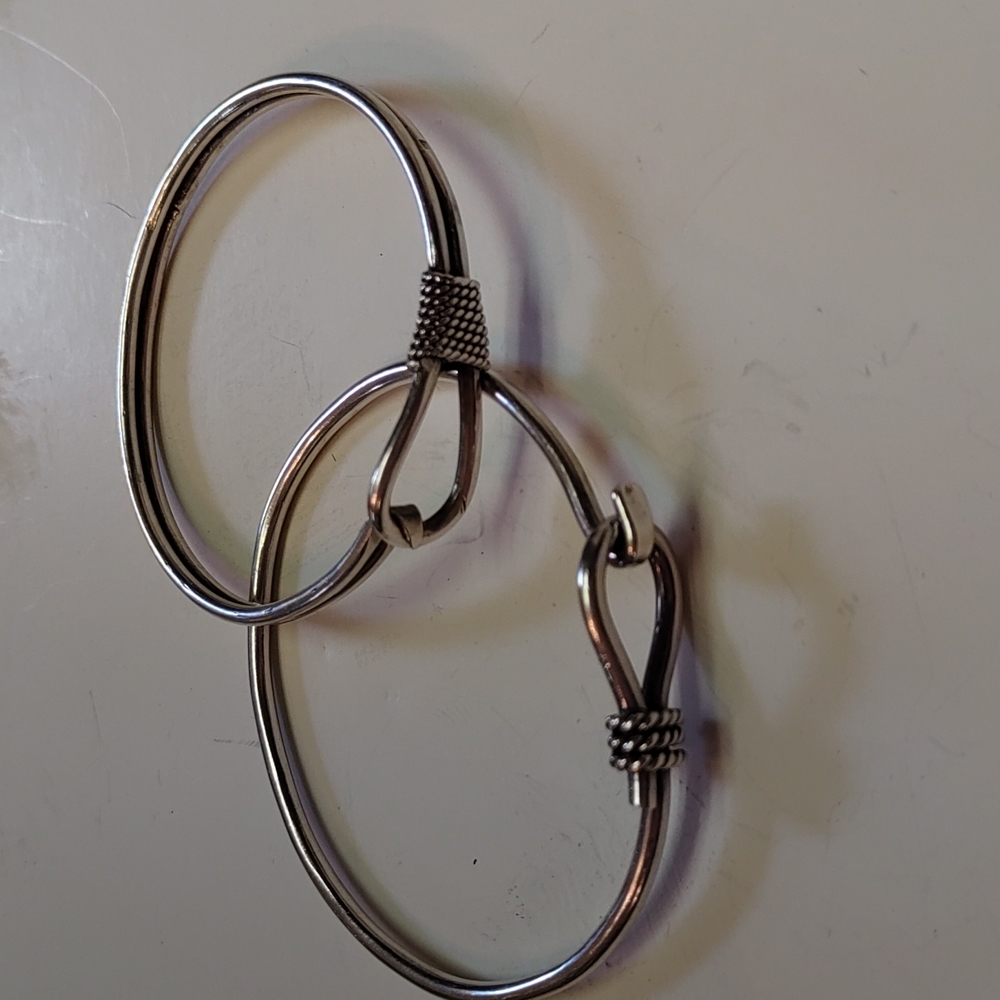 Pair Silver Bracelets - image 1